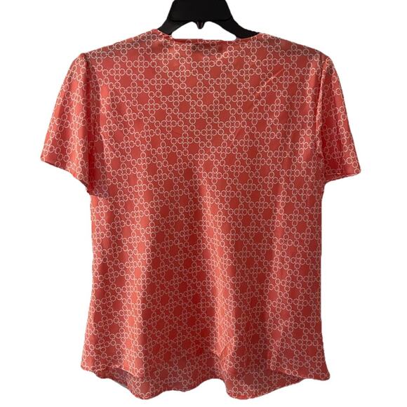 3 for $25-Elementz Ruffled Neckline Short Sleeve Top Size 1X NWT Salmon - Picture 2 of 9